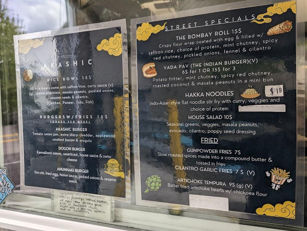 Akashic Food Trailer Menu image 3